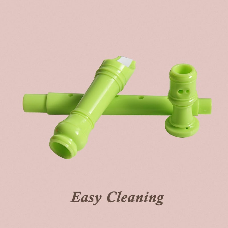 Farcaya Soprano Recorder Instrument for Beginners German Style C Key 8 Hole Descant Music with Clean Rod Storage Case (Green) - Image 2